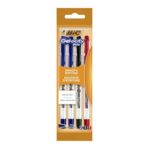 Pochette de 4 Stylos Gel Gelocity Bic