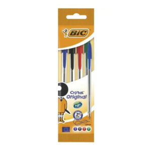 Pochette de 4 Stylos à bille Cristal Bic