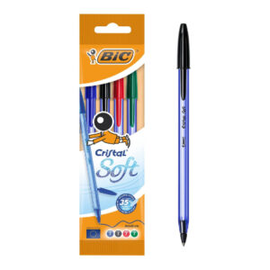 Pochette de 4 Stylos à bille Soft Bic