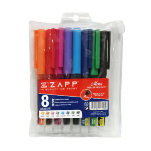 Pochette de 8 Stylos à bille Zapp