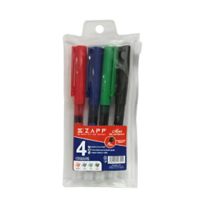 Pochette de 4 Stylos à bille Zapp