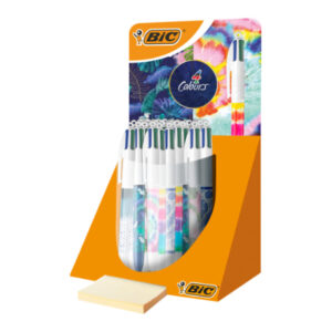 Présentoir de 30 Stylos à bille 4 couleurs