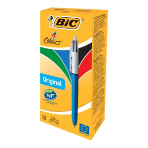 Stylo à bille 4 Couleurs Bic (12)