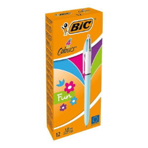Stylo à bille 4 Couleurs Fun Bic (12)