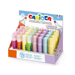 Présentoir de 32 Marqueurs Fluo Carioca