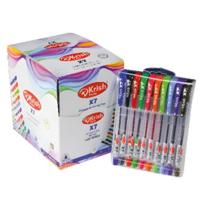 Pochette de 10 Stylos à Bille Krish X7 (10)