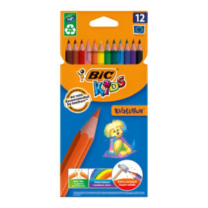 Crayons de Couleur de 12 Evolution Bic (12)