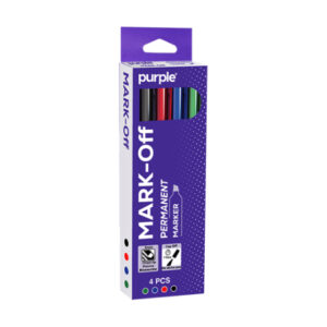 Pochette de 4 Marqueurs Permanents Purple