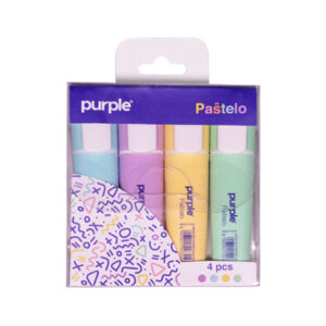 Pochette de 4 Marqueurs Fluo Purple