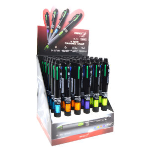 Présentoir de 36 Stylos à Bille 4 Couleurs Baile