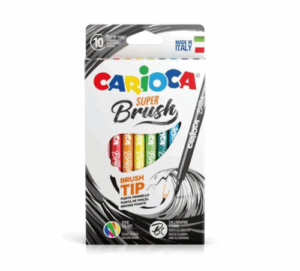Feutres Super-Brush 10 pièces Carioca