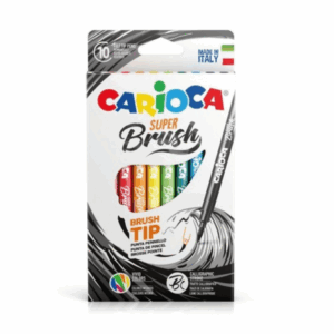 Feutres Super-Brush 10 pièces Carioca