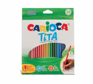 Crayons de couleur Tita 24 pièces Carioca