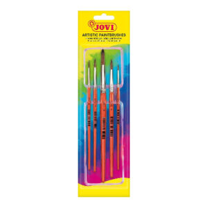Blister de 5 Pinceaux Ronds Artistiques Jovi