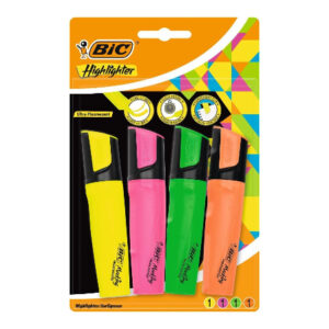 Pochette de 4 Marqueurs Fluo Bic
