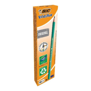 Crayon Noir Bic Evolution (vert) (12)