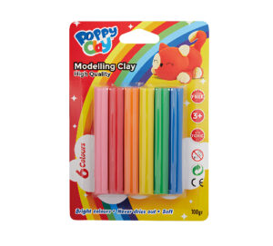Pâte à Modeler de 6 Poppy Clay (PP-100-6)