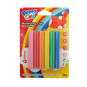 Pâte à Modeler de 6 Poppy Clay (PP-100-6)