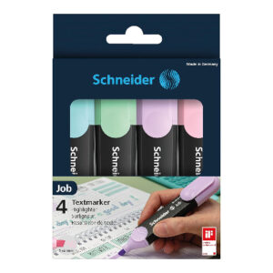 Pochette de 4 Marqueurs Fluo Pastel Schneider