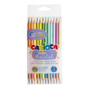 Crayons de Couleur de 12 Pastels Bicolor Carioca