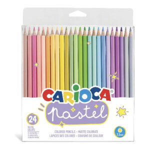 Crayons de Couleur de 24 Pastels Carioca